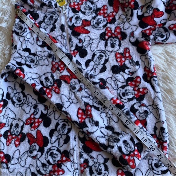 DISNEY Minnie Mouse Hoodie Red/Black Girls Size L (14) - Picture 6 of 11